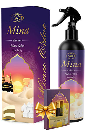 Mina Kokusu Sprey 400 Ml. Mina Kokusu Parfüm Esansı 3Ml. Hediyeli