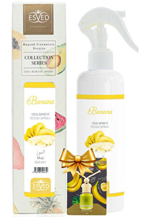 Muz Kokusu Sprey 400Ml. Muz Kokusu Araba Kokusu 8Ml. Hediyeli