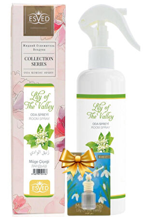Müge Çiçeği Kokusu Sprey 400Ml. Müge Çiçeği Kokusu Araba Kokusu 8Ml. Hediyeli