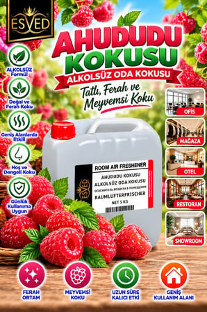 Ahududu Kokusu Alkolsüz Ofis Ve işyeri Kokusu 5 Litre