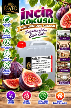 İncir Kokusu Alkolsüz Ofis Ve işyeri Kokusu 5 Litre