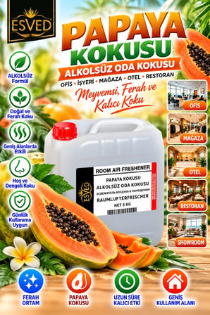 Papaya Kokusu Alkolsüz Ofis Ve işyeri Kokusu 5 Litre