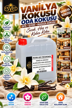Vanilya Kokusu Alkolsüz Ofis Ve işyeri Kokusu 5 Litre