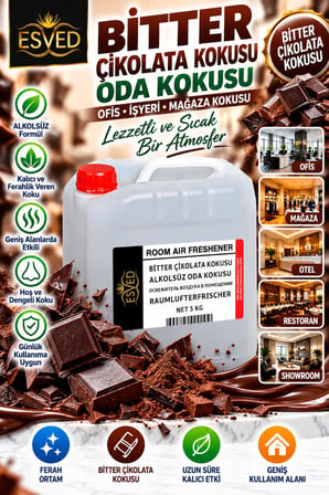 Bitter Çikolata Kokusu Alkolsüz Ofis Ve işyeri Kokusu 5 Litre