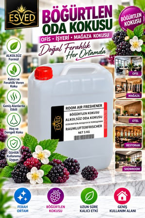 Böğürtlen Kokusu Alkolsüz Ofis Ve işyeri Kokusu 5 Litre