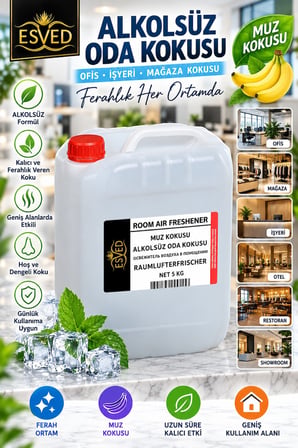 Muz Kokusu Alkolsüz Ofis Ve işyeri Kokusu 5 Litre