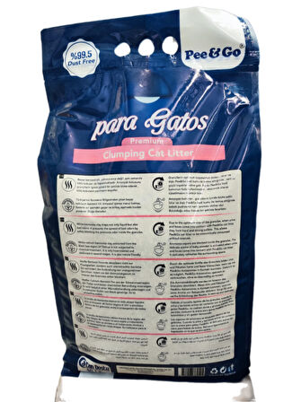 Pee&Go Clumping Cat Litter Baby Powder (Bebek-Pudralı)