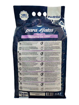 Pee&Go Clumping Cat Litter Lavender (Lavanata Kokulu)