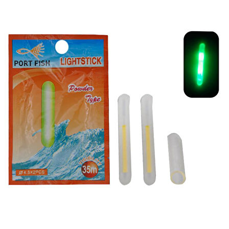 PortFish Light Stick 4.5x39mm Balıkçılık Fosforu 2 li Paket