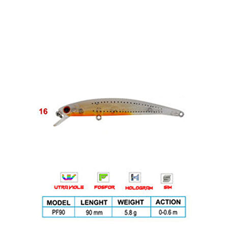 Wily LEGEND CL:16 90mm 5,8gr 0-0,6m Suni Balık