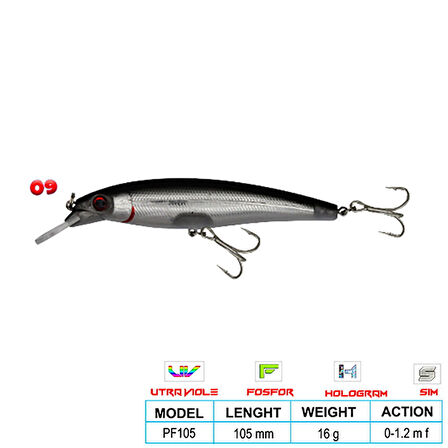 Wily DEEP DIVER CL:09 105mm 16gr Floatıng 0-1.2 m