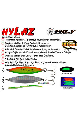 Hylaz Turna Kaşık 28 Gr 95 Mm - Hologramlı 04