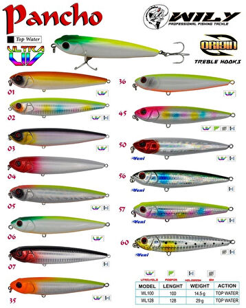  WILY PANCHO 10CM MAKET BALIK 14.5GR C:57