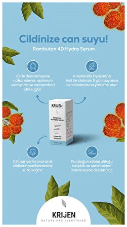 RAMBUTAN 4D Hydra Yoğun Nemlendirici Serum | Hyaluronic Acid 4D + Beta Glucan