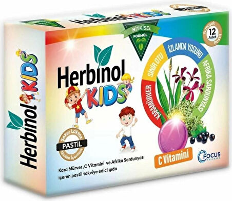 Herbinol Kids Yumuşak Pastil 12 Adet