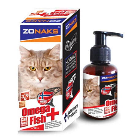 Zonaks Omega Fish Kedi Balık Yağı 100 Ml