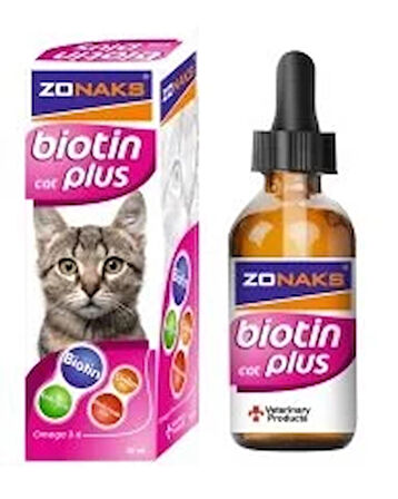 Zonaks Cat Plus 50 ml Biotin Çinko Takviyesi