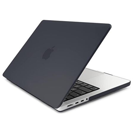 Codegen Apple 14" Macbook Pro M1 A2442 Siyah Kılıf Koruyucu Kapak