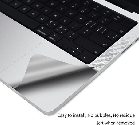 Codegen Apple 14" Macbook Air M1 A2442 Silver Trackpad Koruyucu Sticker Etiket