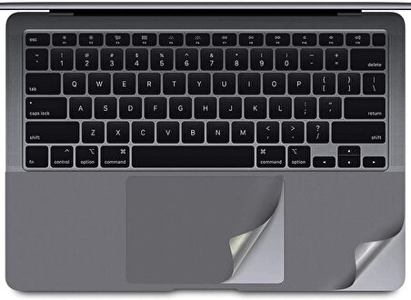 Codegen Apple 13" Macbook Pro A1706 A1708 A1989 A2159 A2338 Space Gray Trackpad Koruyucu Sticker Etiket