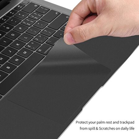 Codegen Apple 13" Macbook Pro A1706 A1708 A1989 A2159 A2338 Space Gray Trackpad Koruyucu Sticker Etiket