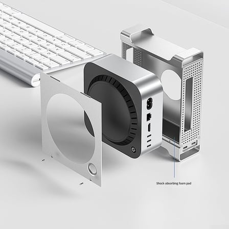 Codegen Mac Mini M6/M6 Pro 9 in 1 Type-C NVME SSD Alüminyum Çevirici Stand Docking Station CDG-NSC201