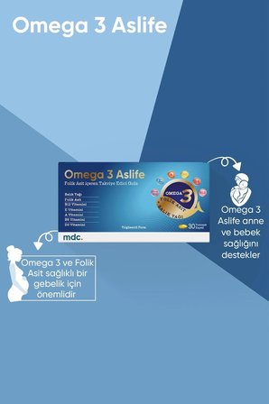 MDC Omega 3 Aslife 30 Kapsül