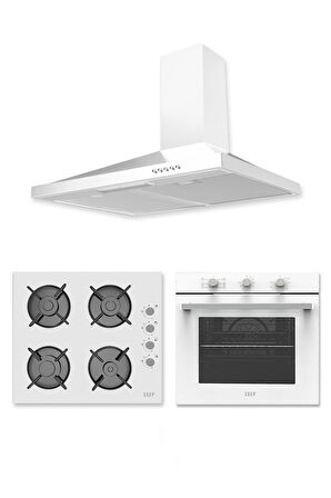 EXEP  BASİC BEYAZ 240 3'LÜ ANKASTRE SET (ED400-EO320-EF240)