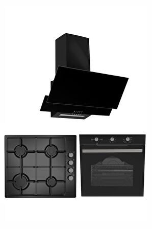 EXEP CITY SİYAH 3'LÜ ANKASTRE SET [ED401-EO330-615TD]