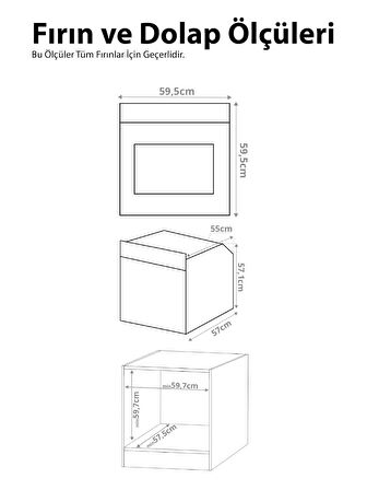 ALVEUS MFA 615 SİYAH (TURBO+SOĞUTMA FAN) ANKASTRE FIRIN