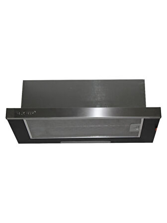 EXEP F6-ECR INOX PANEL SÜRGÜLÜ SİYAH ASPİRATÖR 