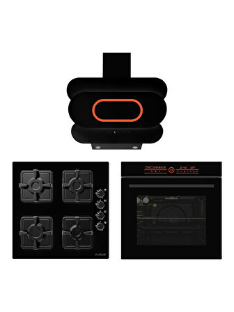 ALVEUS NERO TECH SİYAH 3' LÜ ANKASTRE SET(3008N-KLS670-MFA832N)