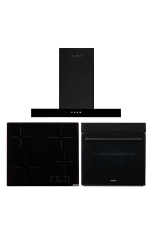 Alveus Vitro 829 Siyah 3' lü Ankastre Set(LARA-VİTRO-MFA829)