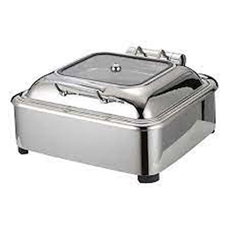 EPİNOX CHAFING DISH HİDROLİK KAPAK 6 L 2/3 GÖMME (CDH-6G)