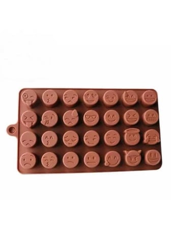 Epinox EPX SCK43 Emoji Şekilli Silikon Çikolata Kalıbı 18x11 cm
