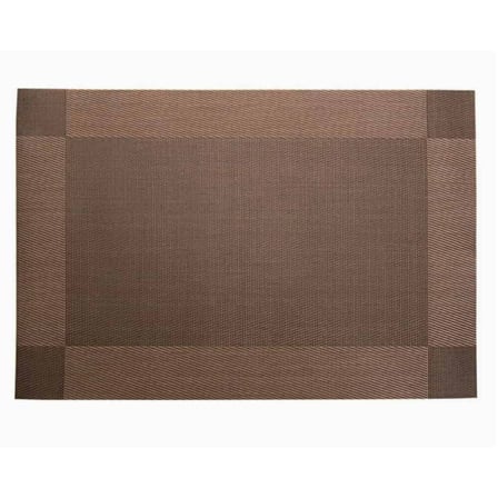 Amerikan Servis PVC 30x45 cm - Kahverengi Çerçeve Desenli
