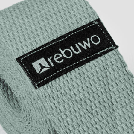 Rebuwo Su Yeşili Yoga Kemeri, Doğal Pamuk 184 cm,Yoga ve Pilates İçin İdeal, Aqua Green Cotton Yoga Strap 