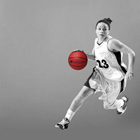 Rebuwo 7 Numara Profesyonel Kaymaz Kauçuk Basketbol Topu | İç ve Dış Sahalar için Dayanıklı Basket Topu