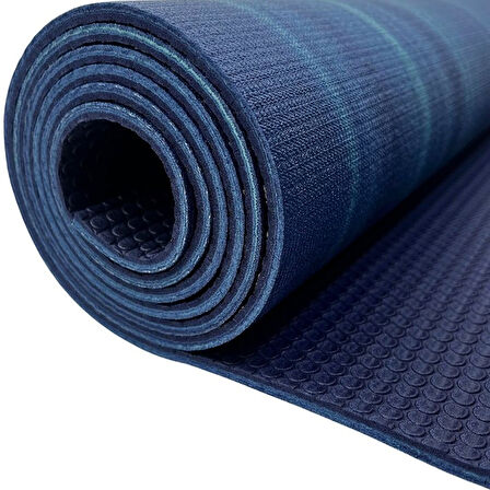 Rebuwo PER Yoga Matı Mavi 5mm, Ekolojik Fitness Matı, Kaydırmaz, Blue, Non-Slip & Sustainable