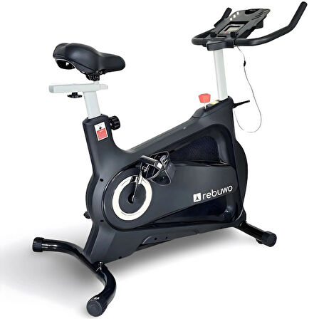 Rebuwo RZ 200 Spin Bike Kondisyon Bisikleti – Bluetooth Destekli, Ayarlanabilir Sele ve Gidon | Ev ve Stüdyo Tipi Spinning Bisikleti