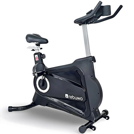 Rebuwo RZ 200 Spin Bike Kondisyon Bisikleti – Bluetooth Destekli, Ayarlanabilir Sele ve Gidon | Ev ve Stüdyo Tipi Spinning Bisikleti
