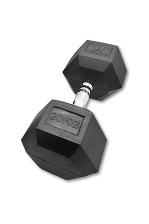 Hex Altıgen Kauçuk Kaplı Dambıl 20 kg 1 Adet