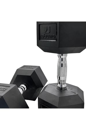 Hex Altıgen Kauçuk Kaplı Dambıl 35 kg 1 Adet