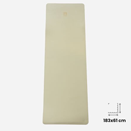 Rebuwo Çift Taraflı Armonia Collection Yoga Pilates Matı 6mm Kaymaz Hafif Taşınabilir – Lila & Sarı (Butter Yellow)