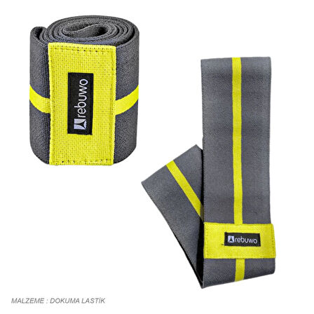 Rebuwo Squat Bant Pilates Fitness Spor Kalça Egzersizleri Direnç Bandı Direnç Lastiği 30CM