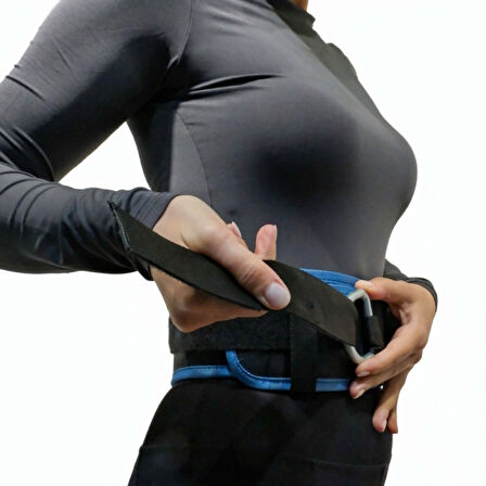 Rebuwo 3'lü Fitness Seti | Halter Kemeri(120 cm) + Ayak/Bilek Kayışı + Cable Ayak Çekiş Aparatı