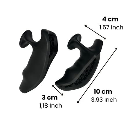 Rebuwo Siyah Deadlift Ağırlık Tutuş Aparatı – Kaymaz Fat Grip & Eldiven Olmadan Ergonomik Kavrama