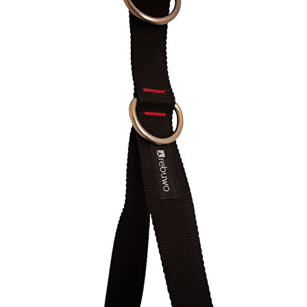 Rebuwo 3 Kademeli Ayarlanabilir Cable Cross Elciği (1 Çift) - Kahverengi Tutacaklı Siyah Fitness Ağırlık Çekiş / Reform Egzersiz Aparatı 44cm