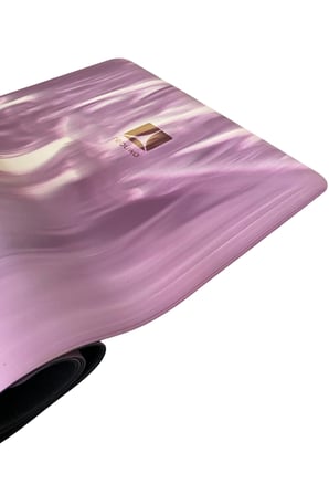 Doğal Kauçuk Kaydırmaz Yoga ve Pilates Matı 5 mm - Mor Desenli