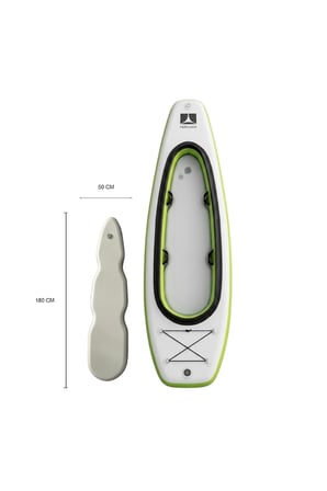 Kano ve Paddle Board Seti İkisi Bir Arada SUP BOARD Şişme Kayak (YEŞİL)